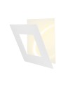 DALIA * APLIQUE CUADRADO 40W - BLANCO + BLANCO